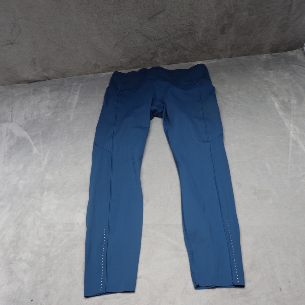 Lululemon Leggings Womens‎ 10 Blue Fast & Free 7/8 Tight II High Rise Yoga 28x25